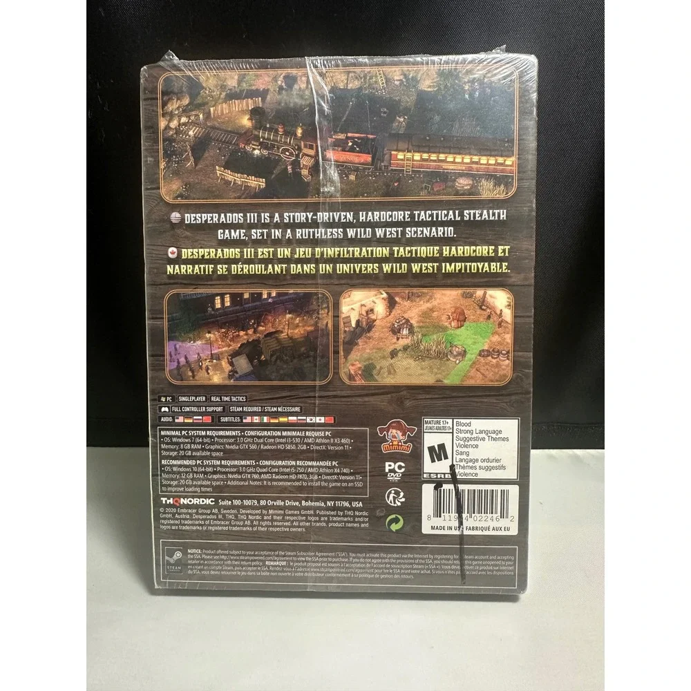 Desperados III PC DVD Game THQ Nordic Mimimi Games Tactical Stealth Wild West